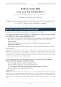 RN FUNDAMENTALS HESI ACTUAL EXAM 2026&sol;2027 &vert; Test Bank Questions with Rationales &vert; Pass Guaranteed - A&plus; Graded&NewLine;&NewLine;