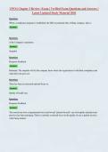 CPCO Chapter 3 Review&colon; Exam &vert; Verified Exam Questions and Answers &vert;&NewLine;Latest Updated Study Material 2026