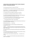 CENGAGE MODULE 1 REVIEW QUESTIONS&colon; IMPACT OF DIGITAL TECHNOLOGY 2026&sol;2027 &vert; STUDY GUIDE & EXAM PREP