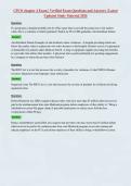 CPCO chapter 4 Exam &vert; Verified Exam Questions and Answers &vert; Latest&NewLine;Updated Study Material 2026