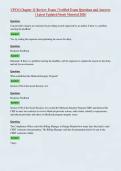 CPCO Chapter 11 Review&colon; Exam &vert; Verified Exam Questions and Answers&NewLine;&vert; Latest Updated Study Material 2026