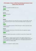 CPCO chapter 1 Exam &vert; Verified Exam Questions and Answers &vert; Latest&NewLine;Updated Study Material 2026