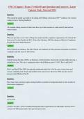 CPCO Chapter 3 Exam &vert; Verified Exam Questions and Answers &vert; Latest&NewLine;Updated Study Material 2026