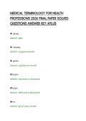 MEDICAL&lowbar;TERMINOLOGY&lowbar;FOR&lowbar;HEALTH&lowbar;PROFESSIONS&lowbar;2026&lowbar;FINAL&lowbar;PAPER&lowbar;SOLVED