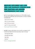 MEDICARE SUPPLEMENT AND LONG TERM CARE INSURANCE LICENSING EXAM PREP QUESTIONS AND ANSWERS COMPREHENSIVE STUDY GUIDE&period;pdf&NewLine;&NewLine;