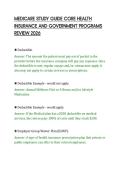 MEDICARE STUDY GUIDE CORE HEALTH INSURANCE AND GOVERNMENT PROGRAMS REVIEW 2026&period;pdf&NewLine;&NewLine;
