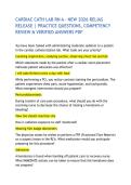 CARDIAC CATH LAB RN A &ndash; NEW 2026 RELIAS RELEASE &vert; PRACTICE QUESTIONS&comma; COMPETENCY REVIEW & VERIFIED ANSWERS PDF