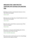 MEDICARE STUDY GUIDE PRACTICE QUESTIONS WITH DETAILED EXPLANATIONS 2026