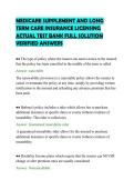 MEDICARE SUPPLEMENT AND LONG TERM CARE INSURANCE LICENSING ACTUAL TEST BANK FULL SOLUTION VERIFIED ANSWERS&period;pdf&NewLine;&NewLine;