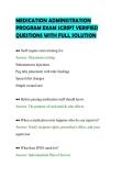 MEDICATION ADMINISTRATION PROGRAM EXAM SCRIPT VERIFIED QUESTIONS WITH FULL SOLUTION&period;pdf&NewLine;&NewLine;