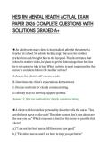 HESI RN MENTAL HEALTH ACTUAL EXAM PAPER 2026 COMPLETE QUESTIONS WITH SOLUTIONS GRADED A&period;pdf&NewLine;&NewLine;