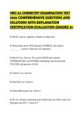 HESI&lowbar;A2&lowbar;CHEMISTRY&lowbar;EXAMINATION&lowbar;TEST&lowbar;2026&lowbar;COMPREHENSIVE&lowbar;QUESTIONS