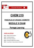 CHEM 219 Module 8 Exam Portage Organic Chem &ndash; &lpar;2026&sol;2027&rpar; &vert; Verified Answers