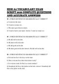 HESI&lowbar;A2&lowbar;VOCABULARY&lowbar;EXAM&lowbar;SCRIPT&lowbar;2026&lowbar;COMPLETE&lowbar;QUESTIONS&lowbar;AND&lowbar;ACCURATE