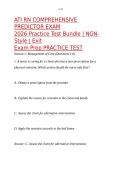 ATI RN COMPREHENSIVE PREDICTOR EXAM 2026 Practice Test Bundle NGN-Style Exit Exam Prep PRACTICE TEST