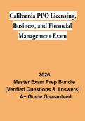 California PPO Licensing&comma; Business & Financial Management Exam PDF &vert; Private Patrol Operator Study Guide & Exam Prep 2026