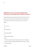 NRNP 6665-01&comma; Week 11 Final Exam 2023-2024 &lpar;100 Verified Answers  Rationale &lpar;100 Verified  Graded A&rpar;