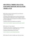 HESI&lowbar;CRITICAL&lowbar;THINKING&lowbar;2026&lowbar;ACTUAL&lowbar;EXAM&lowbar;PAPER&lowbar;QUESTIONS&lowbar;AND&lowbar;SOLUTIONS