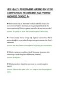 HESI&lowbar;HEALTH&lowbar;ASSESSMENT&lowbar;NURSING&lowbar;RN&lowbar;V1&lowbar;100&lowbar;CERTIFICATION&lowbar;ASSESSMENT