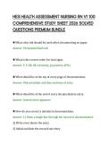 HESI&lowbar;HEALTH&lowbar;ASSESSMENT&lowbar;NURSING&lowbar;RN&lowbar;V1&lowbar;100&lowbar;COMPREHENSIVE&lowbar;STUDY&lowbar;SHEET