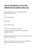 HESI&lowbar;LPN&lowbar;FUNDAMENTALS&lowbar;2&lowbar;EXAM&lowbar;FINAL&lowbar;PREPARATION&lowbar;AND&lowbar;SUMMARY&lowbar;SHEET