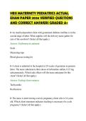 HESI&lowbar;MATERNITY&lowbar;PEDIATRICS&lowbar;ACTUAL&lowbar;EXAM&lowbar;PAPER&lowbar;2026&lowbar;VERIFIED&lowbar;QUESTIONS