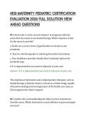 HESI&lowbar;MATERNITY&lowbar;PEDIATRIC&lowbar;CERTIFICATION&lowbar;EVALUATION&lowbar;2026&lowbar;FULL&lowbar;SOLUTION