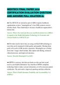 MEDITECH&lowbar;FINAL&lowbar;PAPER&lowbar;2026&lowbar;CERTIFICATION&lowbar;EVALUATION&lowbar;QUESTIONS&lowbar;AND