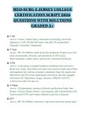 MED-SURG 2 JERSEY COLLEGE CERTIFICATION SCRIPT 2026 QUESTIONS WITH SOLUTIONS GRADED A&plus;&period;pdf&NewLine;&NewLine;