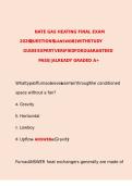 NATE GAS HEATING FINAL EXAM 2026 &lpar;QUESTIONS  ANSWERS&rpar; WITH STUDY GUIDE EXPERT VERIFIED FOR GUARANTEED PASS