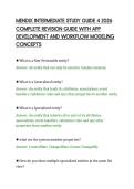 MENDIX INTERMEDIATE STUDY GUIDE 4 2026 COMPLETE REVISION GUIDE WITH APP DEVELOPMENT AND WORKFLOW MODELING CONCEPTS&period;pdf&NewLine;&NewLine;