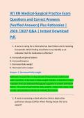 ATI RN Medical-Surgical Practice Exam &ndash; Questions and Verified Answers with Detailed Rationales &vert; 2026&sol;2027 Q&A &vert; Instant Download PDF