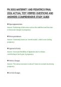 PN 3003 MATERNITY AND PEDIATRICS FINAL 2026 ACTUAL TEST VERIFIED QUESTIONS AND ANSWERS COMPREHENSIVE STUDY GUIDE&period;pdf&NewLine;&NewLine;