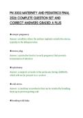 PN 3003 MATERNITY AND PEDIATRICS FINAL 2026 COMPLETE QUESTION SET AND CORRECT ANSWERS GRADED A PLUS&period;pdf&NewLine;&NewLine;