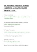 PN 3004 FINAL PAPER 2026 DETAILED QUESTIONS ACCURATE ANSWERS PREMIUM QUALITY&period;