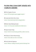 PN 3006 FINAL EXAM SCRIPT UPDATED WITH COMPLETE ANSWERS&period;
