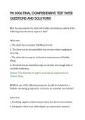 PN 3006 FINAL COMPREHENSIVE TEST PAPER QUESTIONS AND SOLUTIONS
