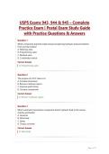 USPS Exams 943&comma; 944 & 945 &ndash; Complete&NewLine;Practice Exam &vert; Postal Exam Study Guide&NewLine;with Practice Questions & Answers