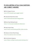 PN 3006 MIDTERM ACTUAL EXAM QUESTIONS AND CORRECT ANSWERS