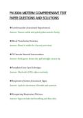 PN 3006 MIDTERM COMPREHENSIVE TEST PAPER QUESTIONS AND SOLUTIONS