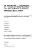 PN 3006 MIDTERM EXAM SCRIPT 2026 FULL SOLUTIONS VERIFIED CORRECT RESPONSES HIGH SCORIN&NewLine;&NewLine;