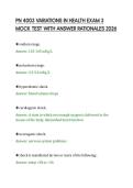 PN 4003 VARIATIONS IN HEALTH EXAM 3 MOCK TEST WITH ANSWER RATIONALES 2026