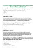 WGU D344 PMHNP Objective Assessment &lpar;OA&rpar; &vert; Questions and &NewLine;Answers &vert; Update &vert; 100&percnt; Correct&period;