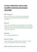 PN 4003 VARIATIONS IN HEALTH FINAL EXAMPREP QUESTIONS AND DETAILED SOLUTIONS