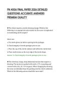 PN 4006 FINAL PAPER 2026 DETAILED QUESTIONS ACCURATE ANSWERS PREMIUM QUALITY
