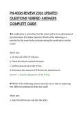 PN 4006 REVIEW 2026 UPDATED QUESTIONS VERIFIED ANSWERS COMPLETE GUIDE&period;
