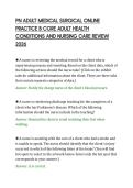 PN ADULT MEDICAL SURGICAL ONLINE PRACTICE B CORE ADULT HEALTH CONDITIONS AND NURSING CARE REVIEW 2026