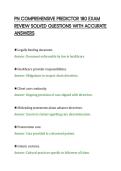 PN COMPREHENSIVE PREDICTOR 180 EXAM REVIEW SOLVED QUESTIONS WITH ACCURATE ANSWERS&period;pdf&NewLine;&NewLine;