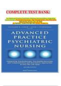 &NewLine;COMPLETE TEST BANK&colon;&NewLine;&NewLine;&NewLine;For Advanced Practice Psychiatric Nursing&comma; Second Edition&colon; Integrating  Psychotherapy&comma; Psychopharmacology&comma; And Complementary And Alternative  Approaches Across The Life Span&NewLine;By Kathleen Tusaie Phd Aprn-Bc &lpar;Editor&rpar; Graded A&plus;&NewLine;