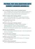 PN FINAL TEST 2026 QUESTIONS WITH CORRECT ANSWERS GRADED A&plus;